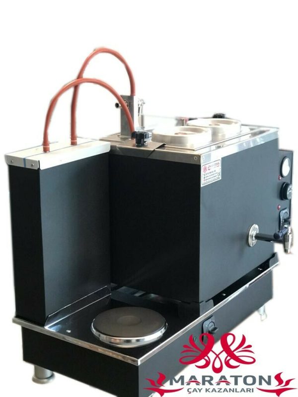 İki Demlikli Elektrikli Statik Boyalı Çay Kazanı