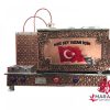 bayrakli-cay-ocagi-bakir Üç Demlikli Bakır Çay Kazanı