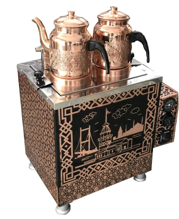 Elektrikli Çay Kazanı Bakır Pleytsiz Çay Makinesi