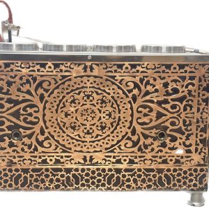 elektrikli-bakir-cay-kazani Dört Demlikli Elektrikli Bakır Çay Kazanı